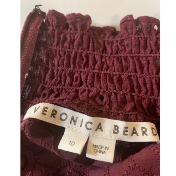 Veronica Beard 100% Cotton Long Sleeve Smocked High Neck Women’s Top - Picture 13 of 13